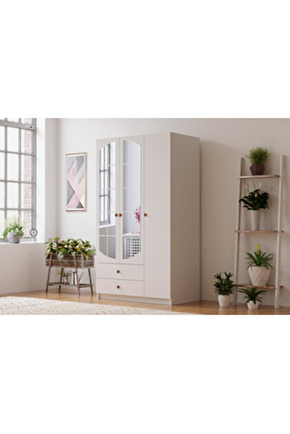 Metalia Gm 070-a Novado Siyah Kulplu Ayaklı Gardırop - Fiyatı