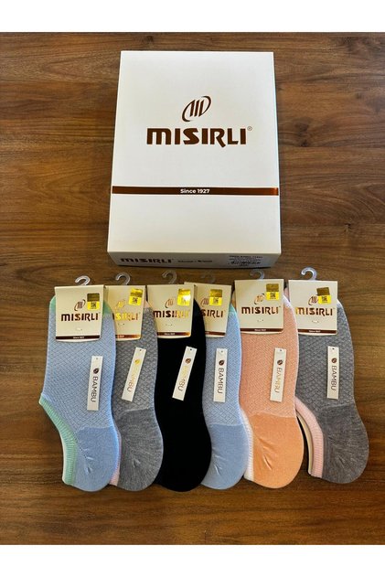 Kadın Modal Kumaş Rahat Konforlu Dikişsiz Görünmez Çorap 6'lı Paket