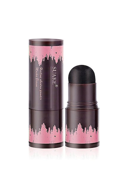 Hairline Shadow Powder with Puff Touch Instantly Quick Cover Hair Root Dye for Thinning Hair
