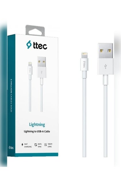 Lightning 2A USB 1m iPhone Kopmaz Hızlı Şarj ve Senkronizasyon Data Kablosu