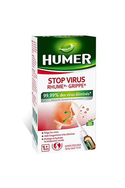 Spray nazal, Humer, Stop Virus, protejează mucoasa nazală împotriva virușilor, 15 ml