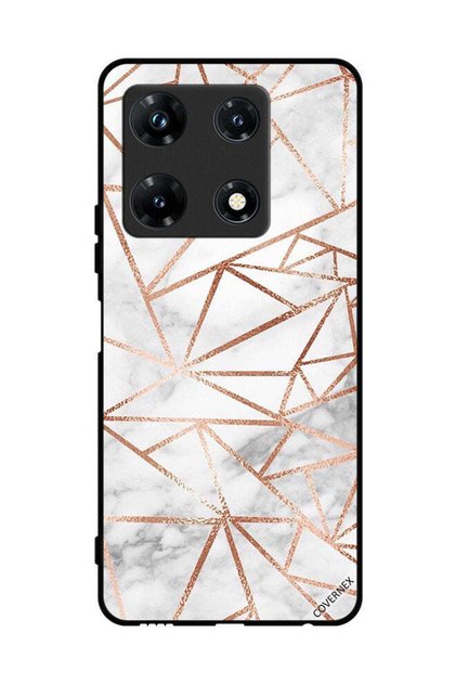 غطاء حماية لهاتف Infinix Note 30 Pro بنمط رخامي وورق جدران
