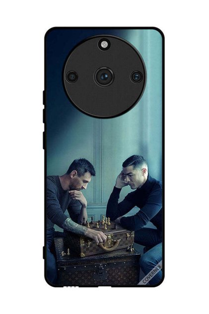 غطاء حماية لهاتف Realme 11 Pro Plus ميسي ضد رونالدو يلعبان الشطرنج
