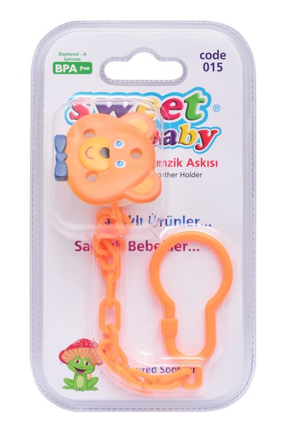 Bebek Kedi Figürlü Emzik Zinciri
