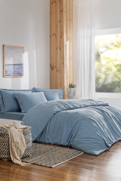 Nadia Double Muslin Duvet Cover Set