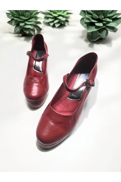 Buckle Platform Comfortable Sole Ballerina Shoes