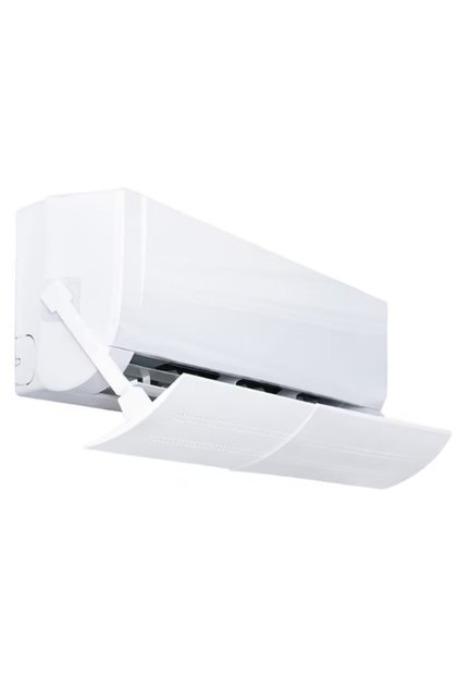 Deflector extensibil pentru aer condiționat, reglabil, universal, accesorii de montare incluse, alb