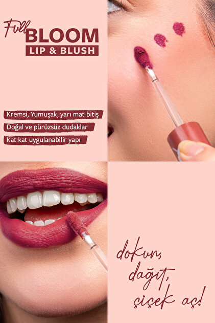 Pastel Full Bloom Lip & Blush - 82 Fatal - Dudak Ve Yanak