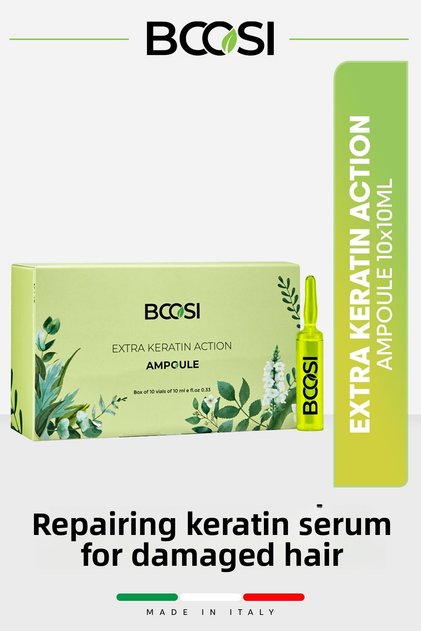 Extra Keratin Action Ampoule Repairing Keratin Serum for Damaged Hair 10X10Ml