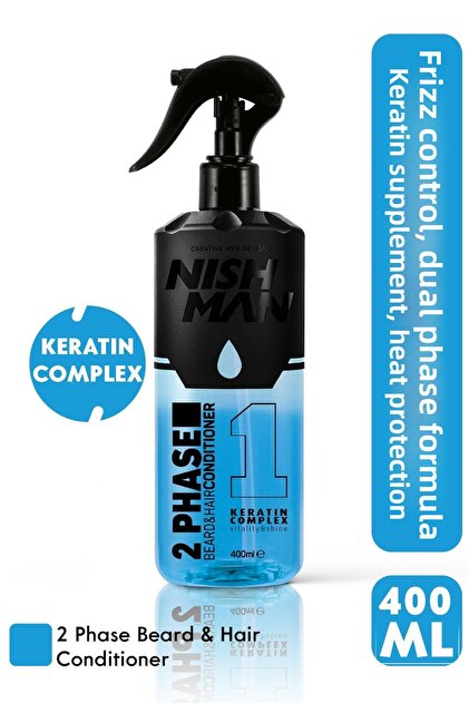 Two Phase Hair and Beard Conditioner - Keratin 400 ml