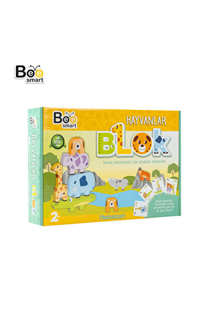 Bee Smart Hayvanlar Blok Çocuklar Için Öğretici Ve Eğlenceli Blok