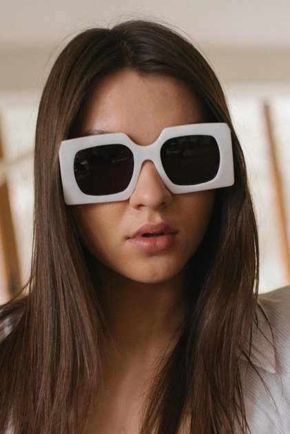 Swallow White Black Sunglasses