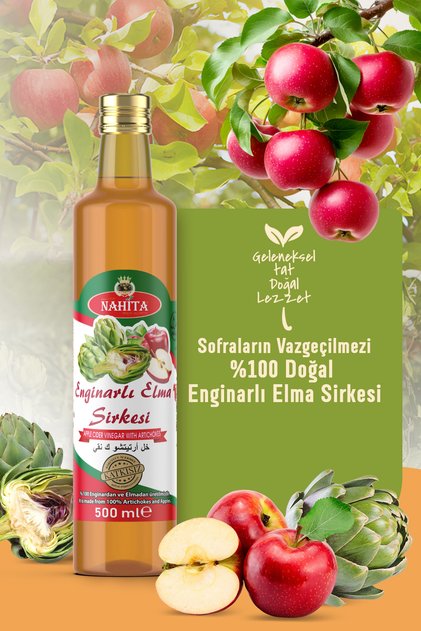 Enginarlı Elma Sirkesi 500 ml