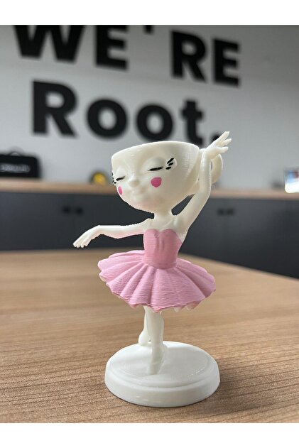 Root Made Ballerina Cappuccino Brainrot Figür Tiktok Ai Karakter