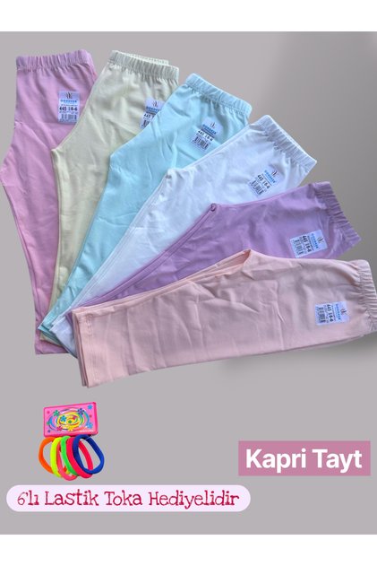 Girls' Cotton Capri Leggings Below the Knee 3 Pcs Dondeza-Tutku Sales Shop