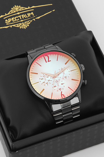 Steel Cord Colored Glass Men's Wristwatch New Season in Special Box