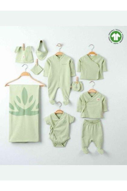 Baby Organic Cotton 10 Piece Hospital Discharge Set