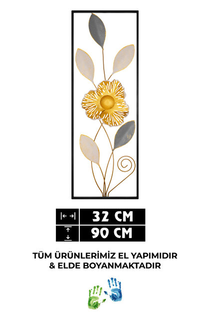 WALL OF ORCHIDS / LIFE MUST GO ON オリジナル版 ENZODEKOR Zo Orchid Metal Duvar Tablosu, Ev Ofis Duvar Panosu
