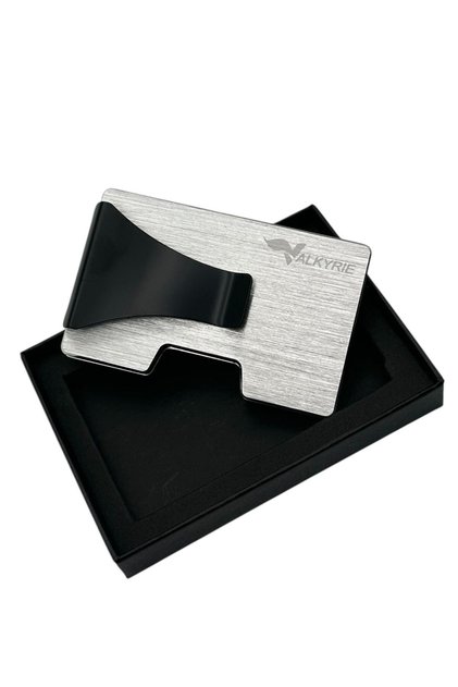 Smart Mechanism Minimalist Metal Card Holder Rfid Protected Stylish Durable 15-25 Card Capacity Wallet Card Holder Gray