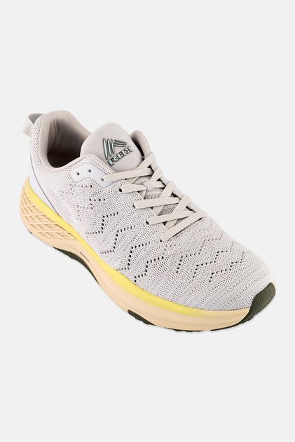 Men Lace Up Training Shoes, Light Grey