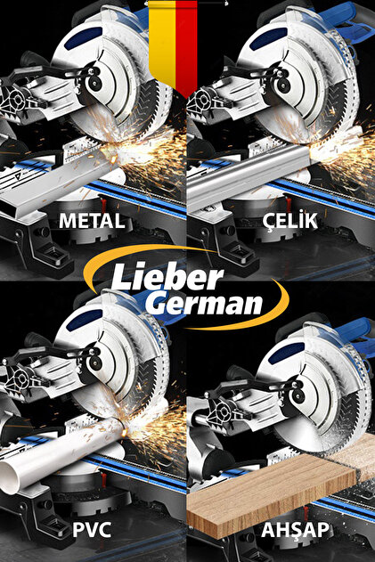 Lieber German Maxstar Serii 1700 Watt 255mm Bakır Sargılı Kızaklı