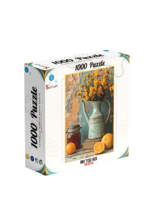Soi Craft 500 Parça Puzzle Retro Tarz Dağ Manzaralı Kırmızı Vosvos