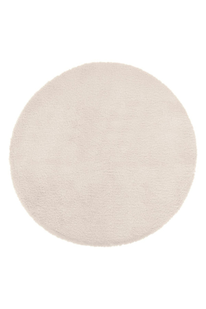Fur Effect Elegant Design Soft Round Area Rug 80 cm