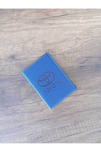 Efe Leather Toyota Leather Stitched Vehicle License Case Container Auto License Holder Car License Protector..