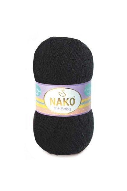5Pcs Elite Baby Anti-Pilling Hand Knitting Yarn Baby Wool Anti-Pilling Baby Wool 217 Black