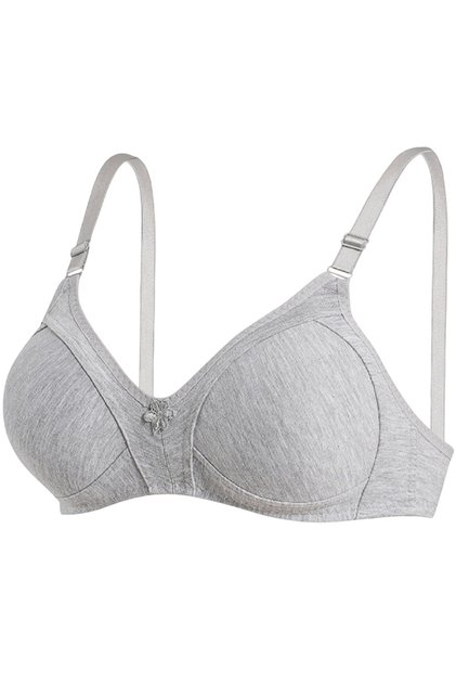 Cotton Combed Balenless Gatherer Minimizer Bra Ebru1001
