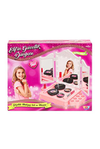 OyuncakZade Candy Gerçek Aynalı Aksesuarlı Güzellik Salonu +