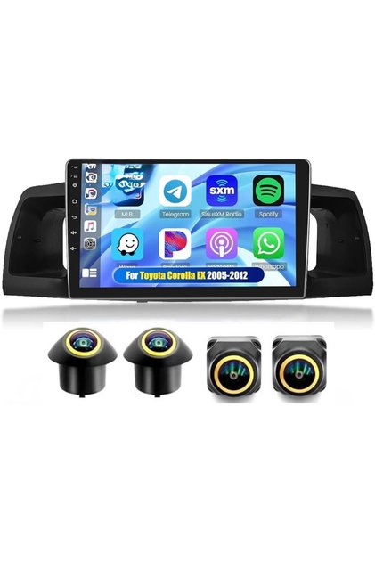 Android Car Stereo for Toyota Corolla EX 2005-2012 1+32GB with AHD Camera