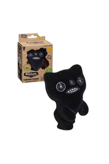 Fluffy Trendyol Figure- Single Burping Flocked Fuggler estevia 直輸入1本 [ウッドもふ黒] しなるビーター Burger パーカッション・打楽器