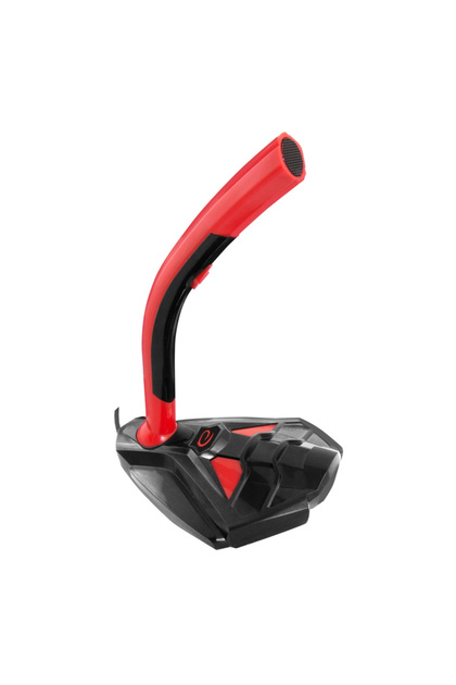 Microfon pentru gaming design futurist port jack 3.5 mm material prietenos rosu cu negru