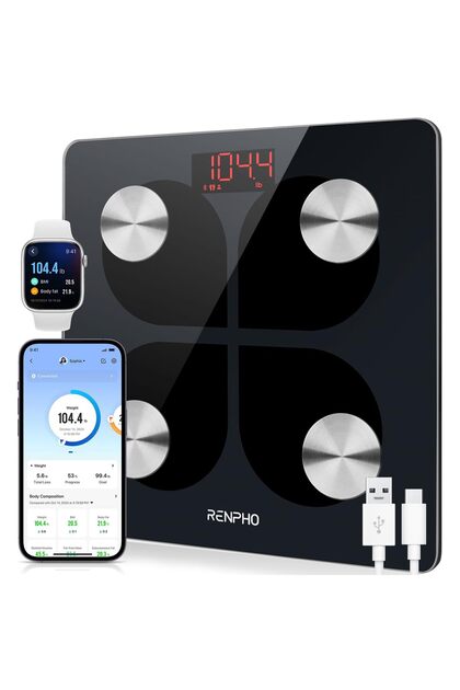 USB Rechargeable Digital Bluetooth Weight Scale (396lbs)