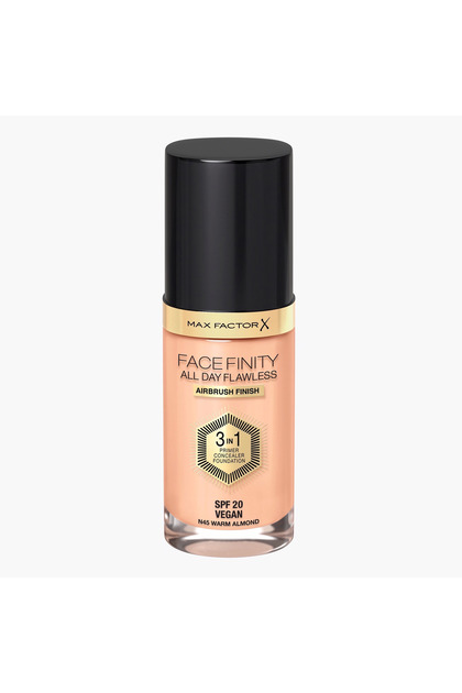 Facefinity All Day Flawless Foundation - N45 Warm Almond, 30Ml