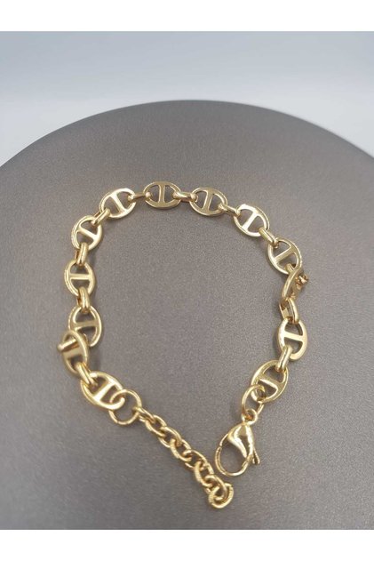Steel Bracelet - Stainless Steel Unisex Gold Color Gold Design Gift for Lover, Friend Bracelet