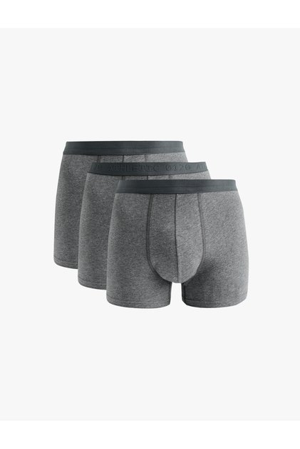 Basic Pamuklu 3'lü Boxer Seti