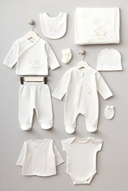 Baby Maa Sevimli Kuzu Desenli 10 Parça Yenidoğan Hastane Çıkış