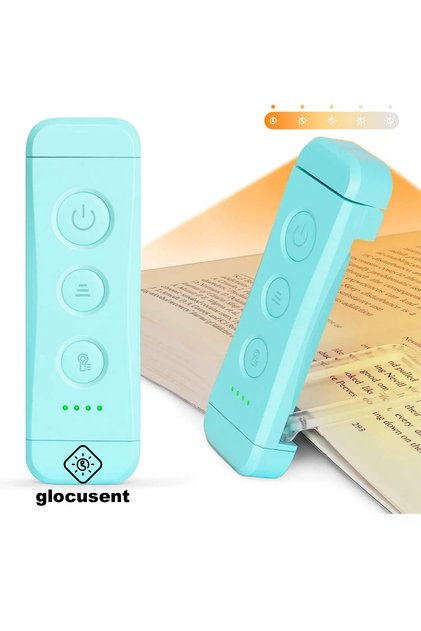 USB Şarj Edilebilir LED Kitap Ayracı Arası Okuma Işığı Ayracı Portatif Şarj Edilebilir Mavi