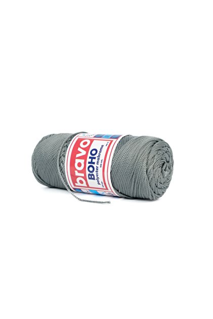 Boho Polyester Macrame Yarn 1.5 mm 100 Gr 150 Meters No: 3 mm (Color Code: 64) Gray