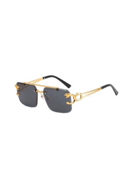 Ochelari de soare premium, model Jaguar, fără rame, protecție UV400, negri