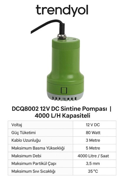 Sintine Pompası 12 V DC