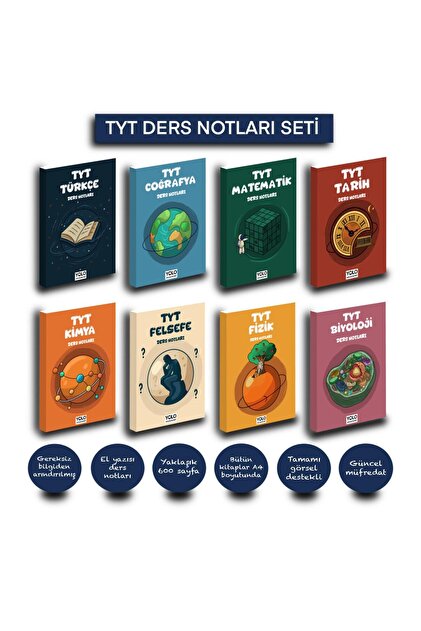 TYT 8'li Ders Notları Seti