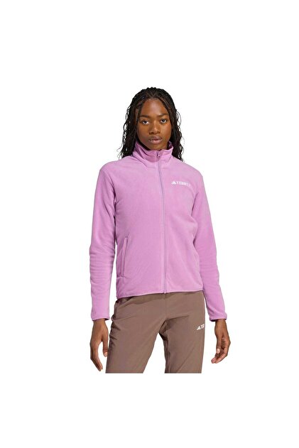 adidas Multi Essentials Full-Zip Fleece Zip Top- Trendyol