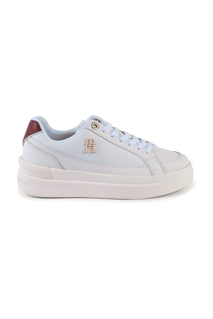 Kadın Marka Logolu Düz Taban Kaydırmaz Günlük Kullanım Beyaz Sneaker FW0FW07568-YBH