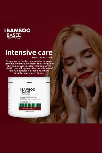 Bamboo Based Absolut Repair Hair Mask -Repairing Mask for Extremely Treated Hair