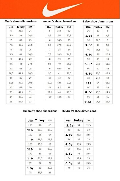 air max 270 size guide
