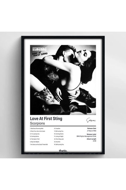 Scorpions Love At First Stings Albüm Koleksiyonu PREMIUM Spotify Poster
