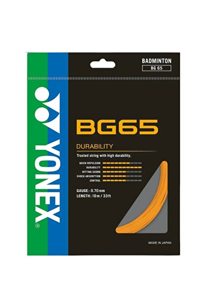 Yonex Bg 65 Badminton Kordajı 0.70 mm / 10m - Turuncu - Fiyatı